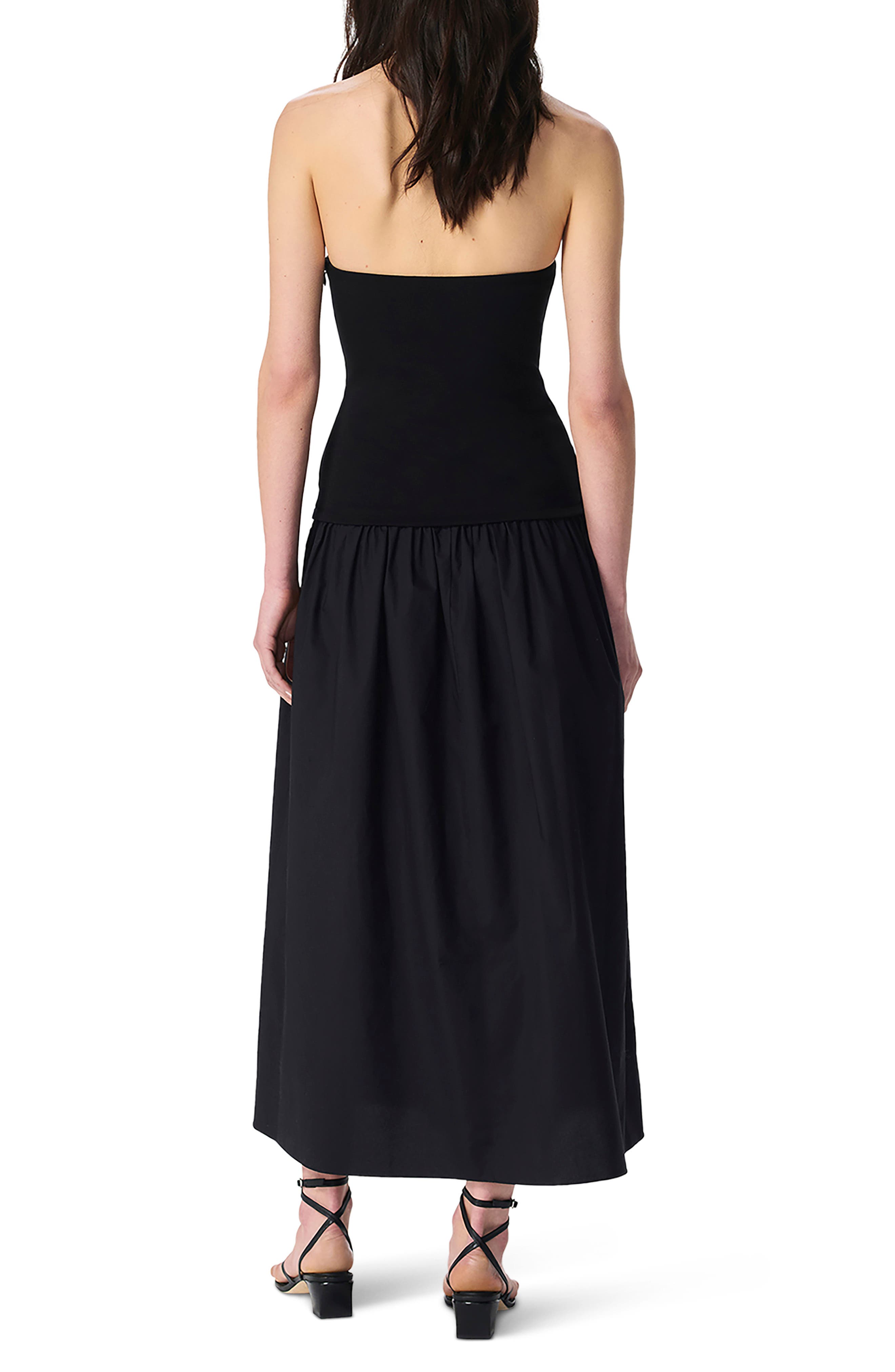 Irina Mixed Media Strapless Maxi Dress - image 2