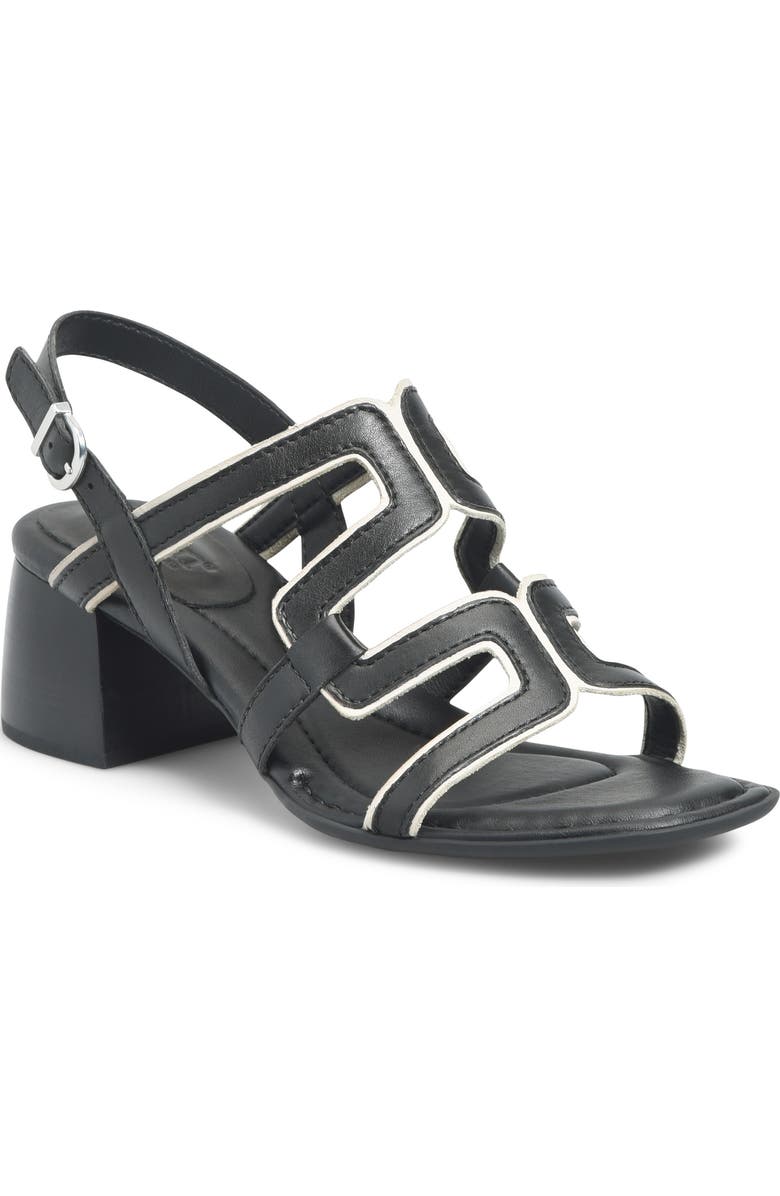 Børn Sofia Slingback Sandal, Main, color, Black Leather