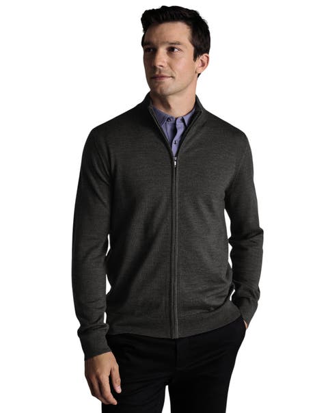 Pure Merino Full Zip Through Cardigan