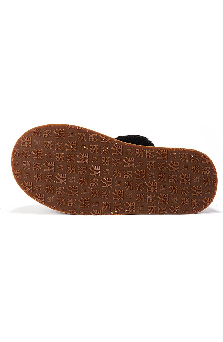 Australia Luxe Collective Genuine Shearling Platform Mule Slipper, Alternate, color, Black