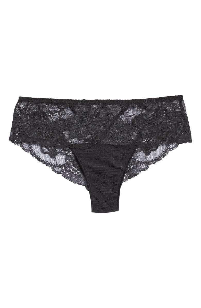 Simone Perele Promesse Boyshorts, Alternate, color, Anthracite