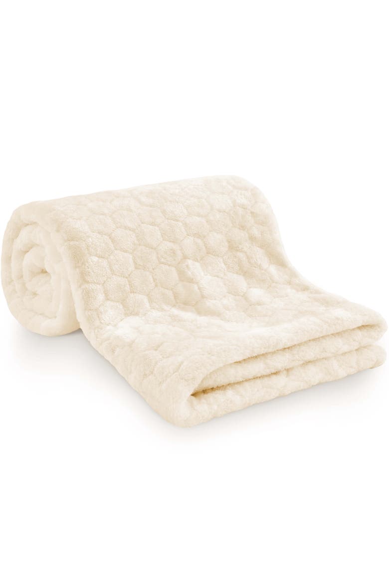 Soufflé Fleece Baby Blankets - Honey, Main, color, 1-Pack, Soft Cream