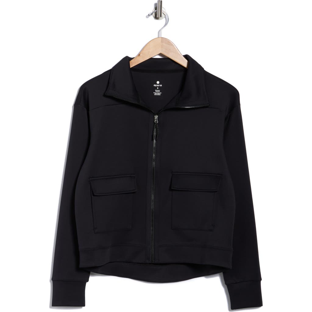 Apana Serene Zip Jacket In Black
