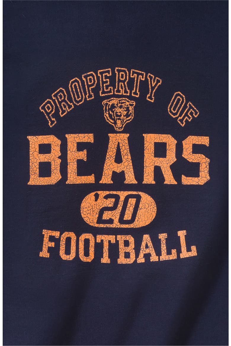 Chicago Bears Property of Flea Market Crewneck Sweatshirt, Alternate, color, NAVY