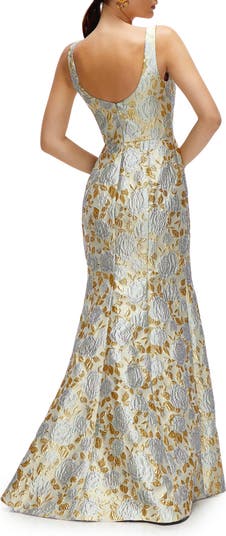 Bustier Tie Back Gown