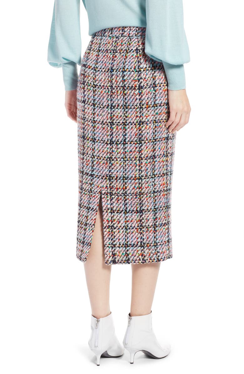 Halogen<sup>®</sup> Tweed Midi Skirt, Alternate, color, 