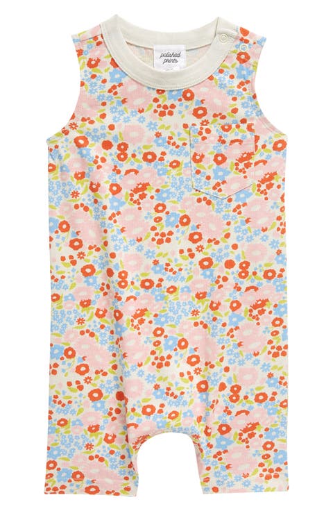 Floral Organic Cotton Pocket Romper (Baby)