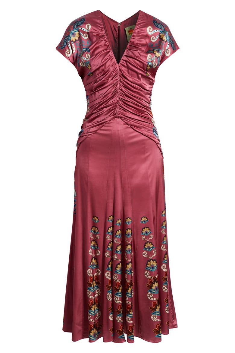 Nikita Winter Embroidered V-Neck Maxi Dress, Alternate, color, DANIELA GREEN