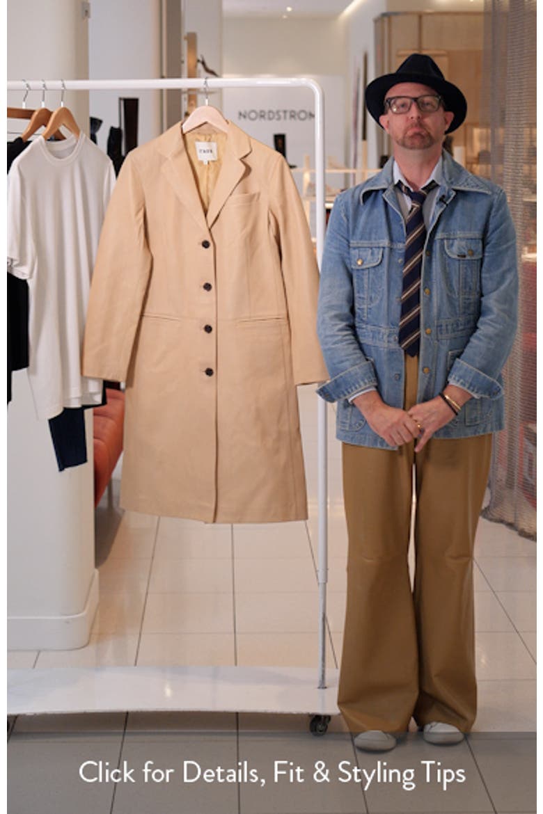 Wyatt Longline Leather Coat video