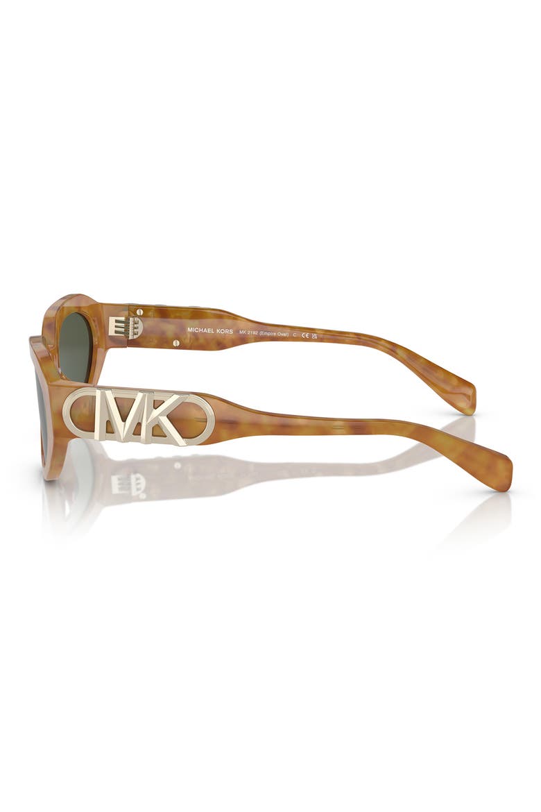 Empire 53mm Oval Sunglasses, Alternate, color, TORTOSE RD