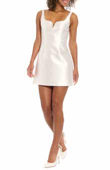 Embellished Notch Collar Shift Dress
