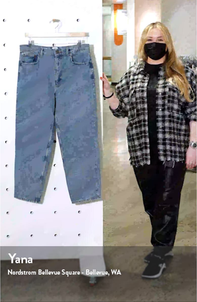 Bow Fit Crop Straight Leg Nonstretch Jeans, sales video thumbnail