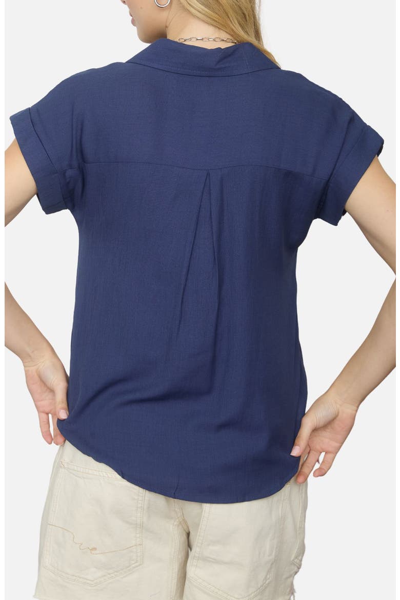 Half Button Shirt, Alternate, color, NAVY