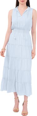 Halogen® Sleeveless Tiered Maxi Dress