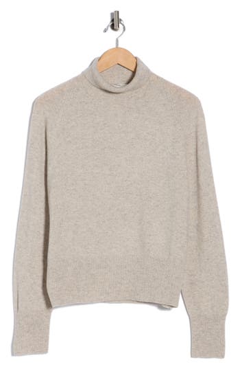 Vince Wool Cashmere Blend Turtleneck In Brown
