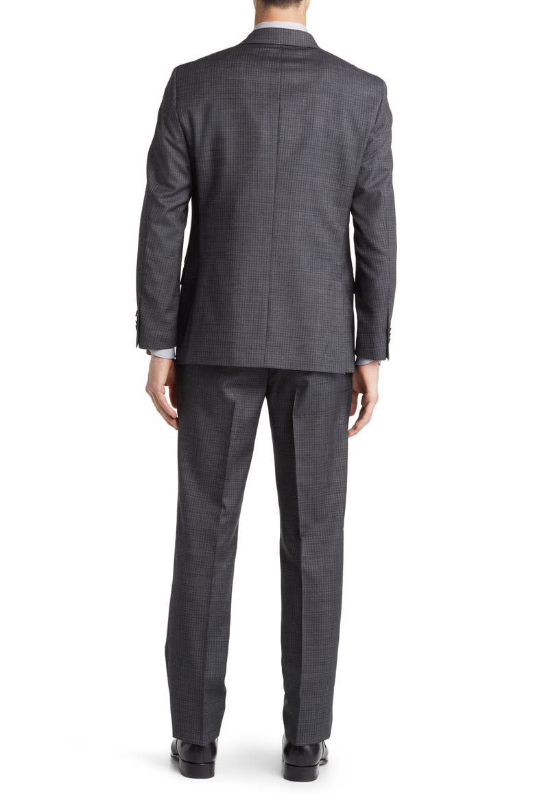 Norris Plaid Wool Suit, Alternate, color, GREY