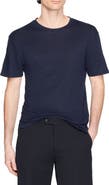 SANDRO Certified linen T-shirt
