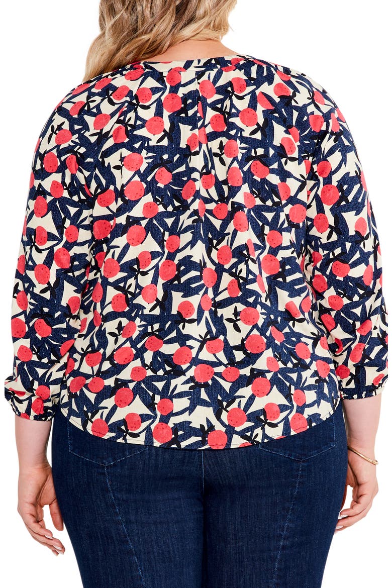 Fresh Squeeze Popover Blouse, Alternate, color, ORANGE MULTI