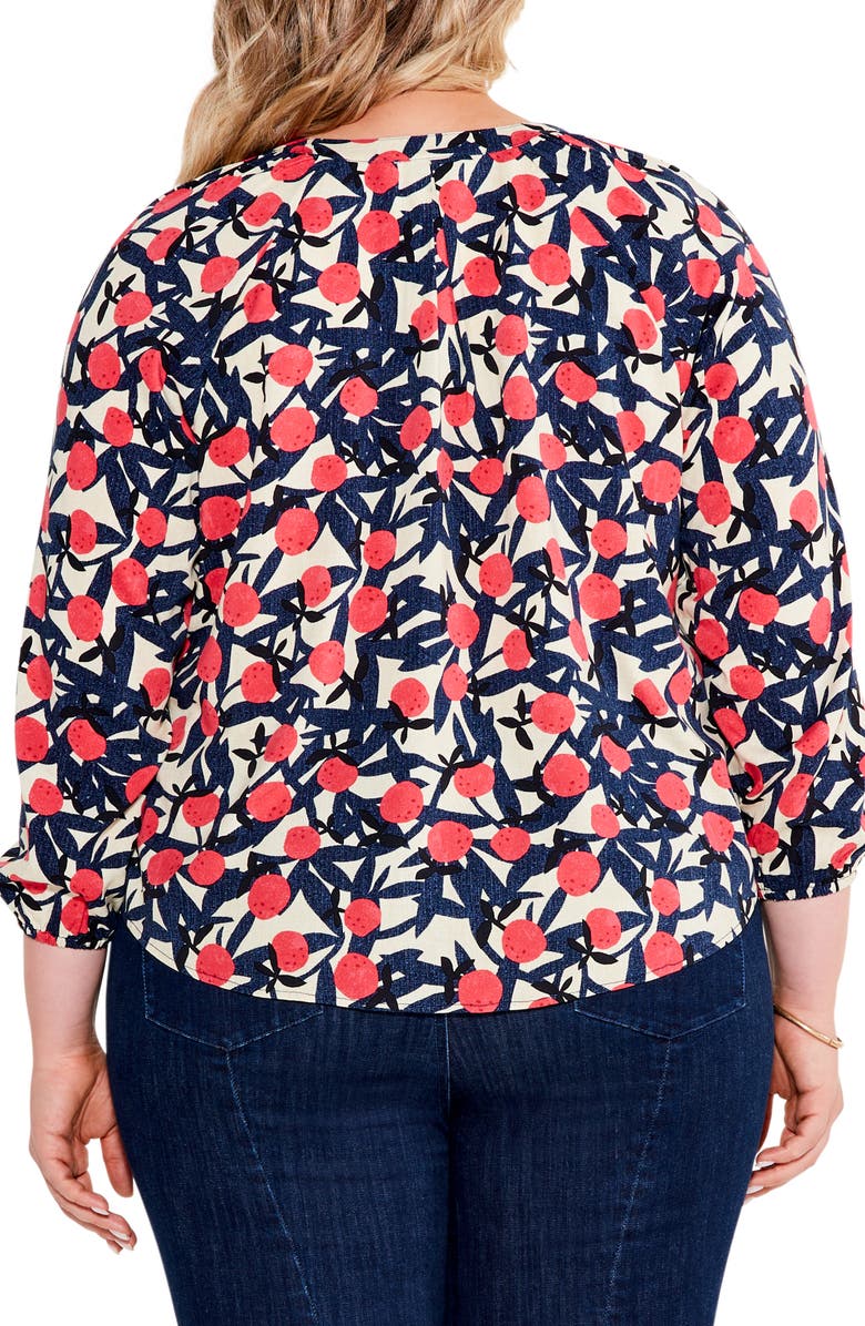 NIC+ZOE Fresh Squeeze Popover Blouse, Alternate, color, 