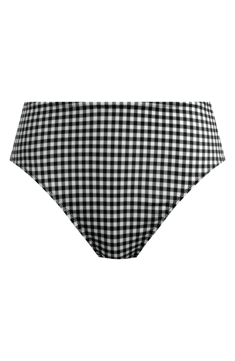 Freya Check In High Waist Bikini Bottoms, Alternate, color,