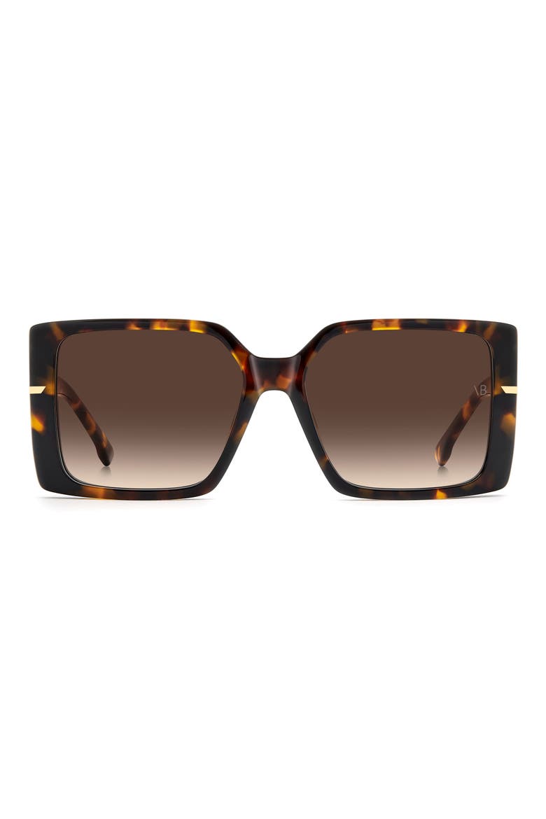 VB 1023/S 57mm Square Sunglasses, Main, color, HAVANA/ BROWN SF