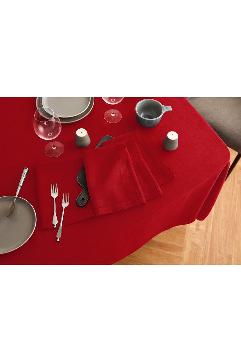 Linen Tablecloth - Sonoma, Alternate, color, Red