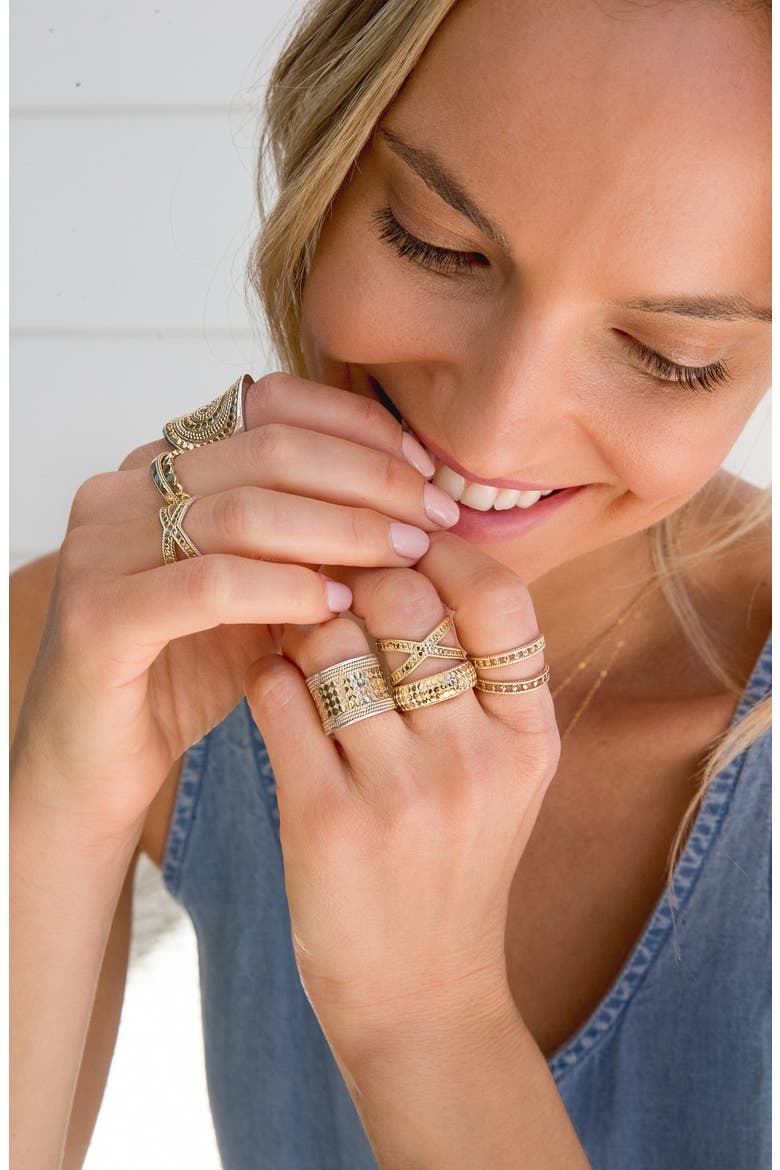 Classic Saddle Ring, Alternate, color, GOLD