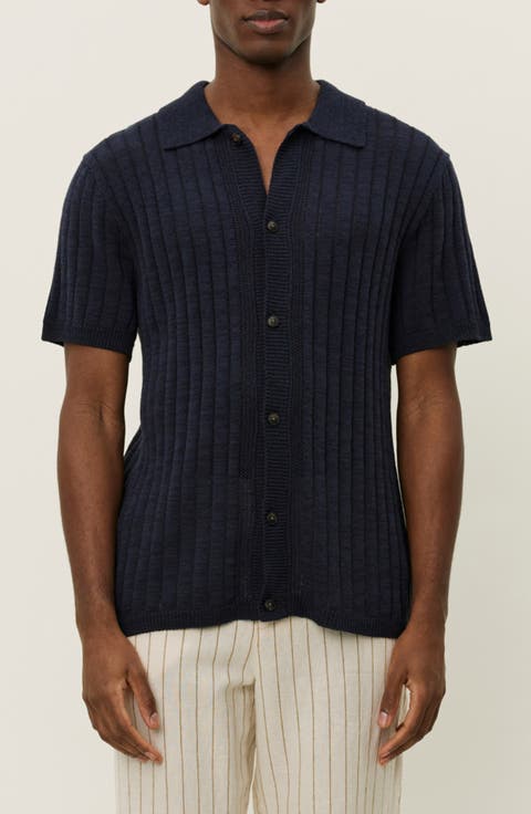 Floyd Knit Short Sleeve Button-Up Shirt