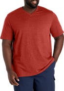 Harbor Bay by DXL Big & Tall Moisture-Wicking Jersey V-Neck T-Shirt