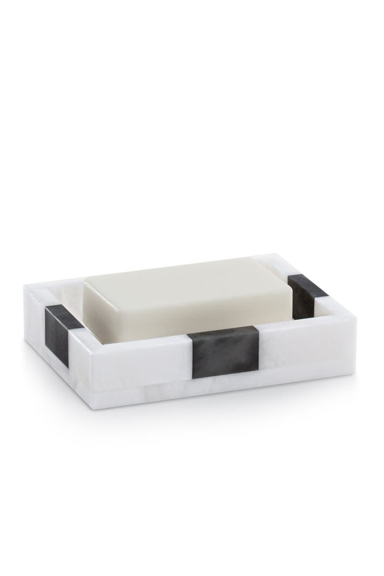 Banda Soap Dish, Alternate, color, WHITE