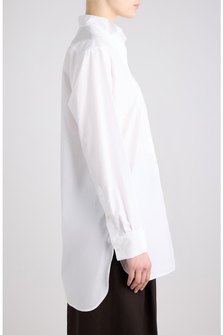 Colbys Bib Front Cotton Poplin Shirt, Alternate, color, WHITE