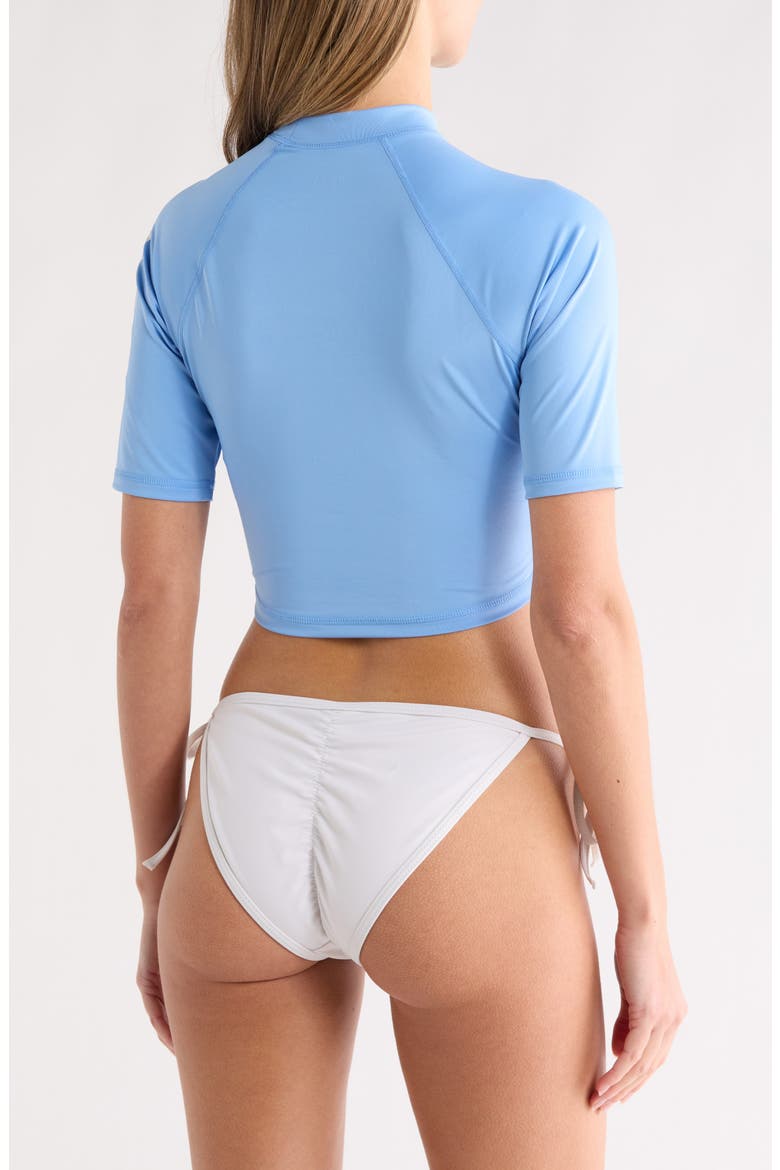 Barrel Rider Crop Rashguard, Alternate, color, POWDER BLUE
