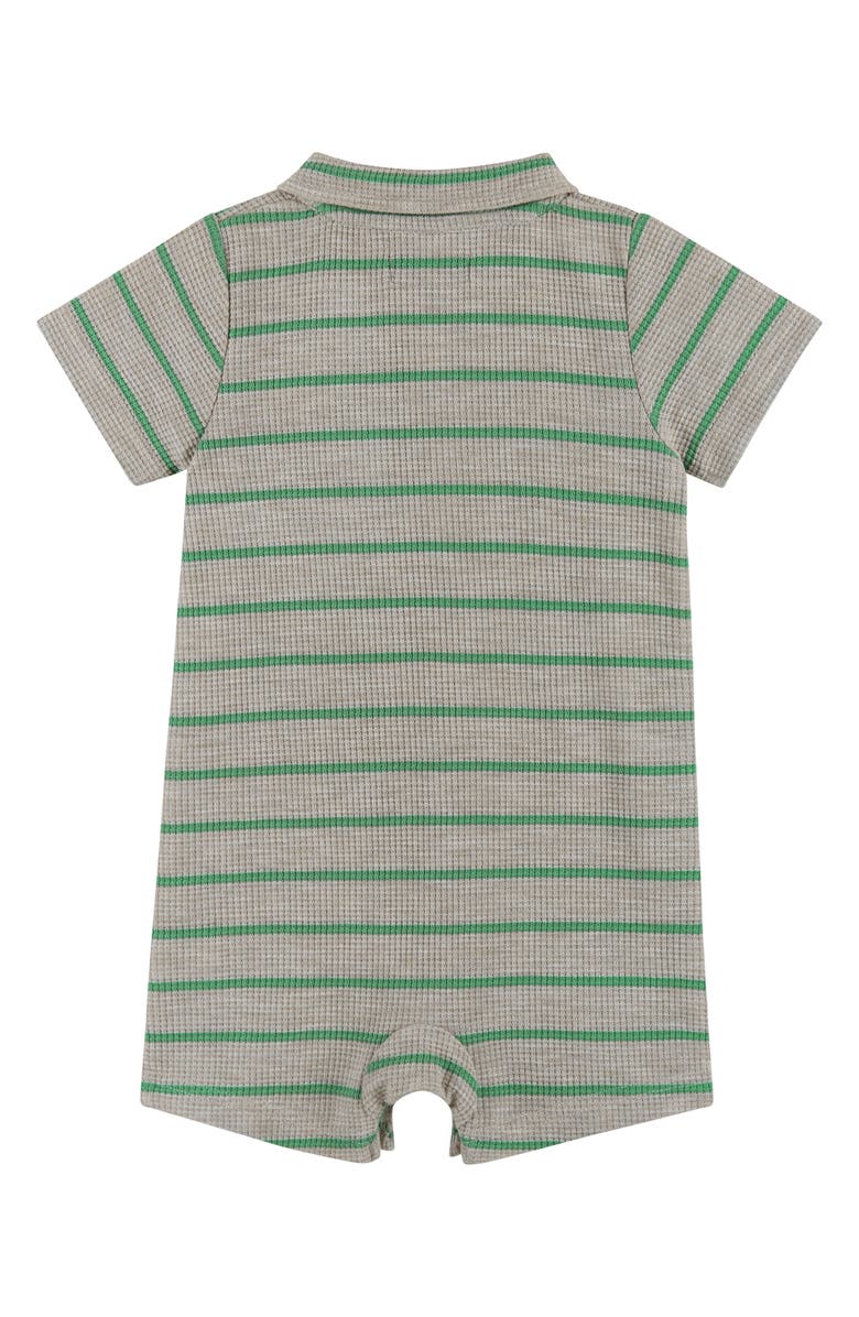 Andy & Evan Waffle Romper, Alternate, color, Beige