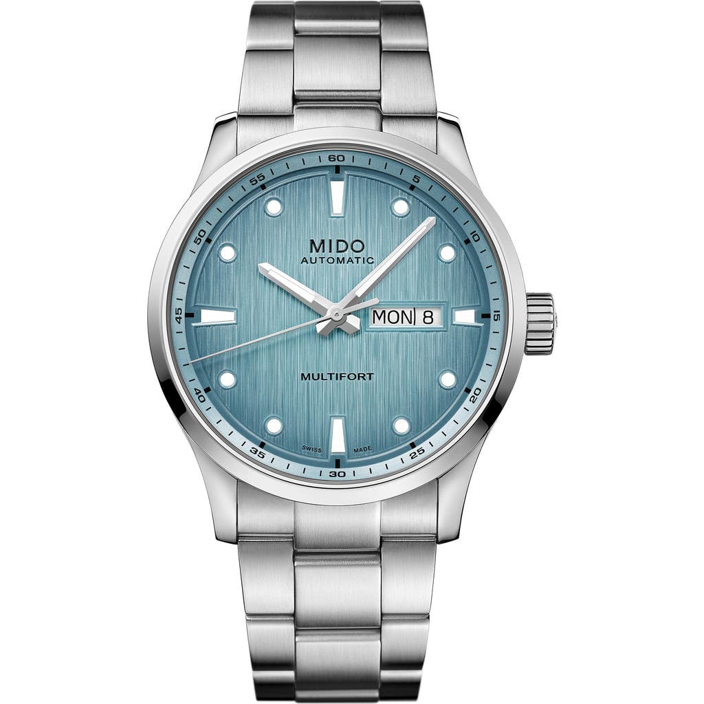 Mido Multifort Automatic Bracelet Watch, 42mm In Metallic
