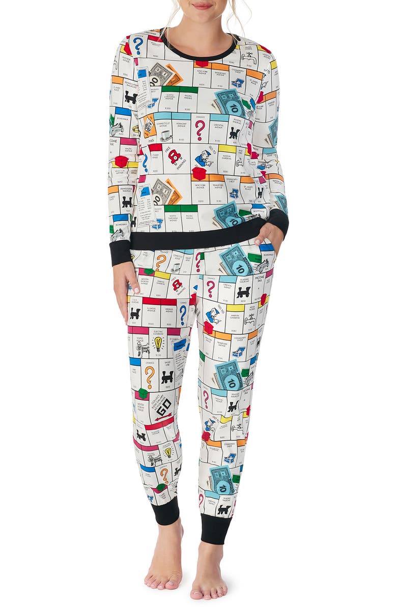 BedHead Pajamas BedHead Monopoly Organic Cotton Blend Jogger Pajamas, Main, color, 