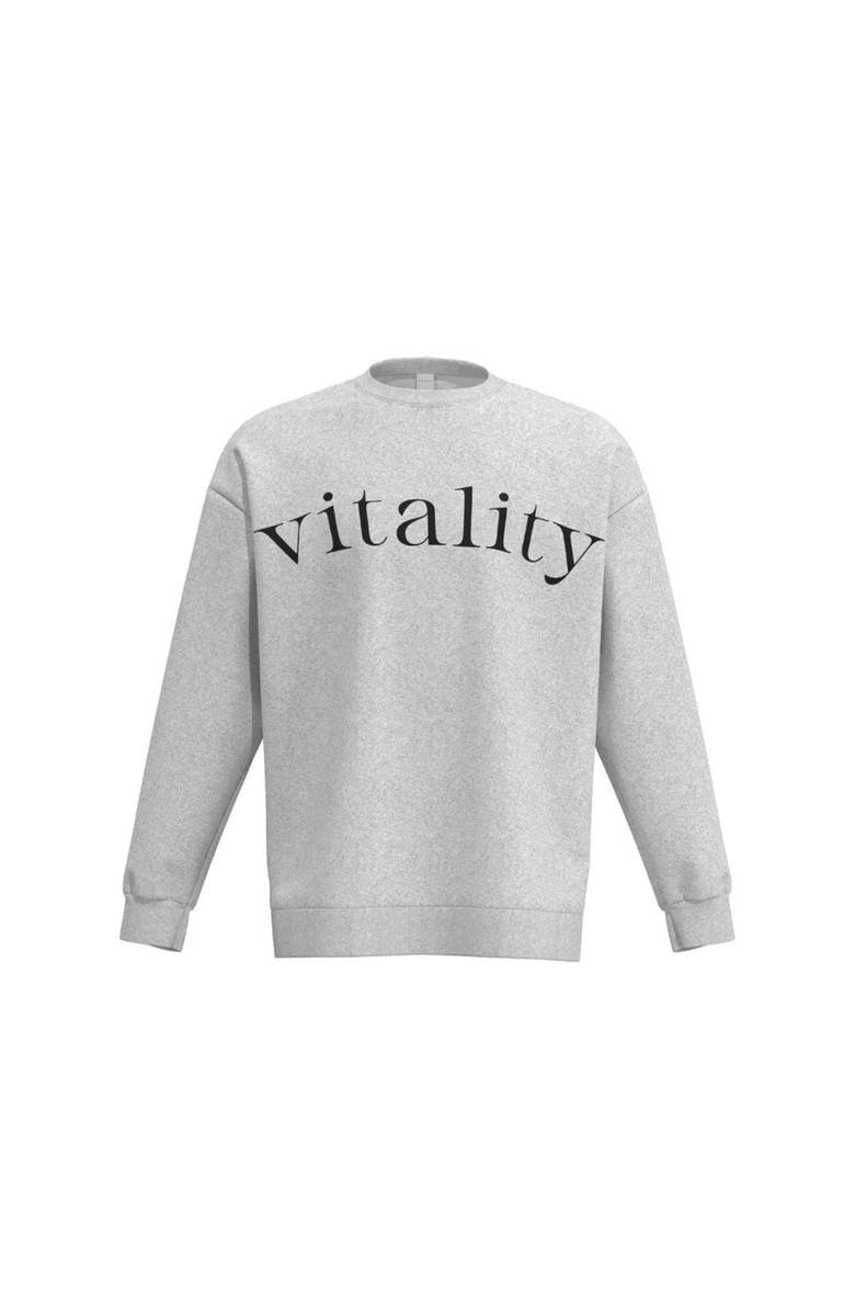 Vitality Cozy Uni Crew, Alternate, color, Stone Marl