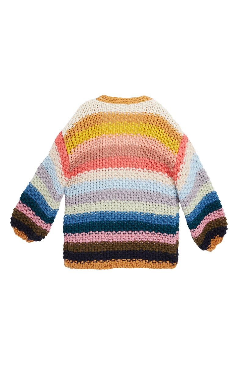 SAACHI Mayflower Stripe Crochet Cardigan, Alternate, color,