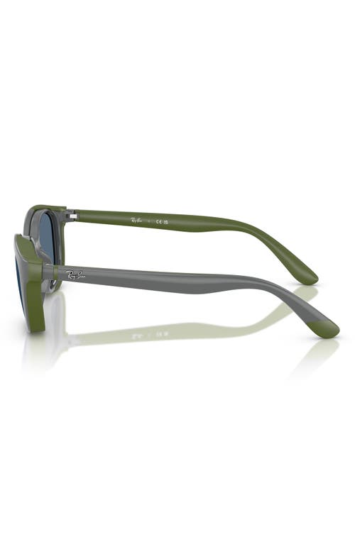 Shop Ray Ban Ray-ban Kids' 46mm Pillow Optical Glasses & Clip-on Sunglasses In Dark Blue