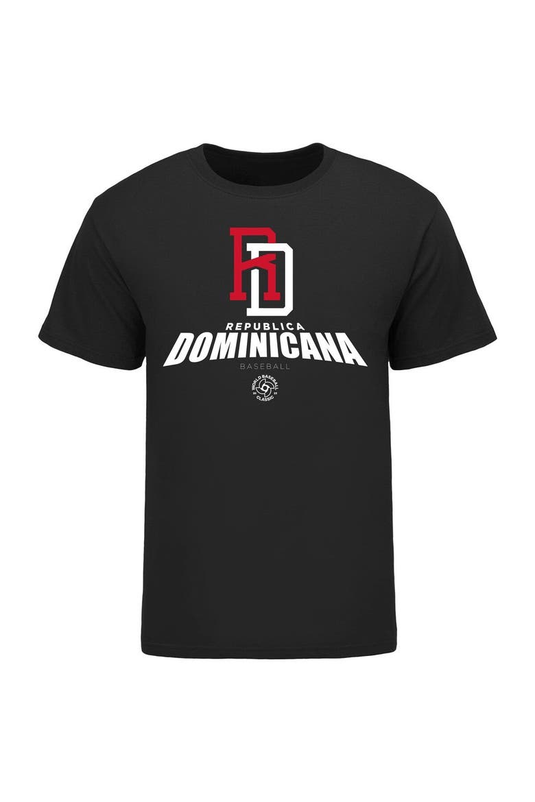 Men's LEGENDS Black Dominican Republic Baseball 2023 World Baseball Classic Federation T-Shirt, Alternate, color, Black