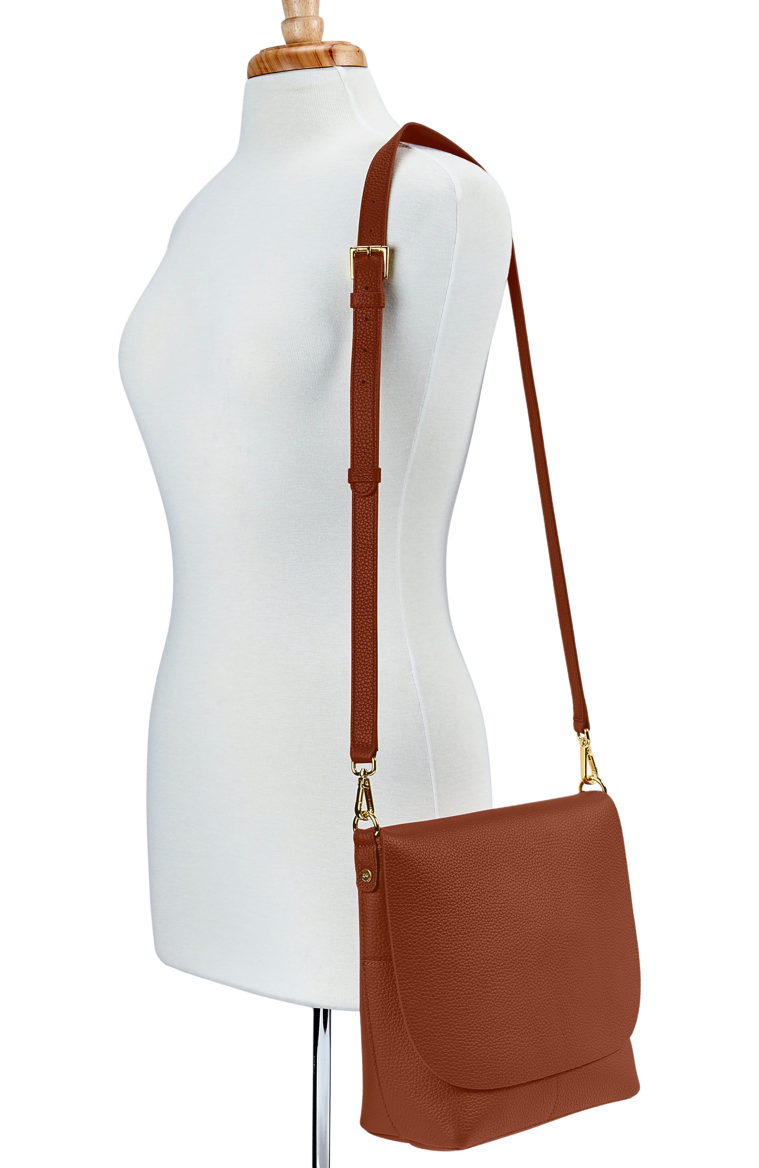 GiGi New York ANDIE CROSSBODY, Alternate, color, Saddle