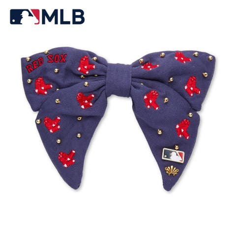 MLB Red Sox Bow Barrette