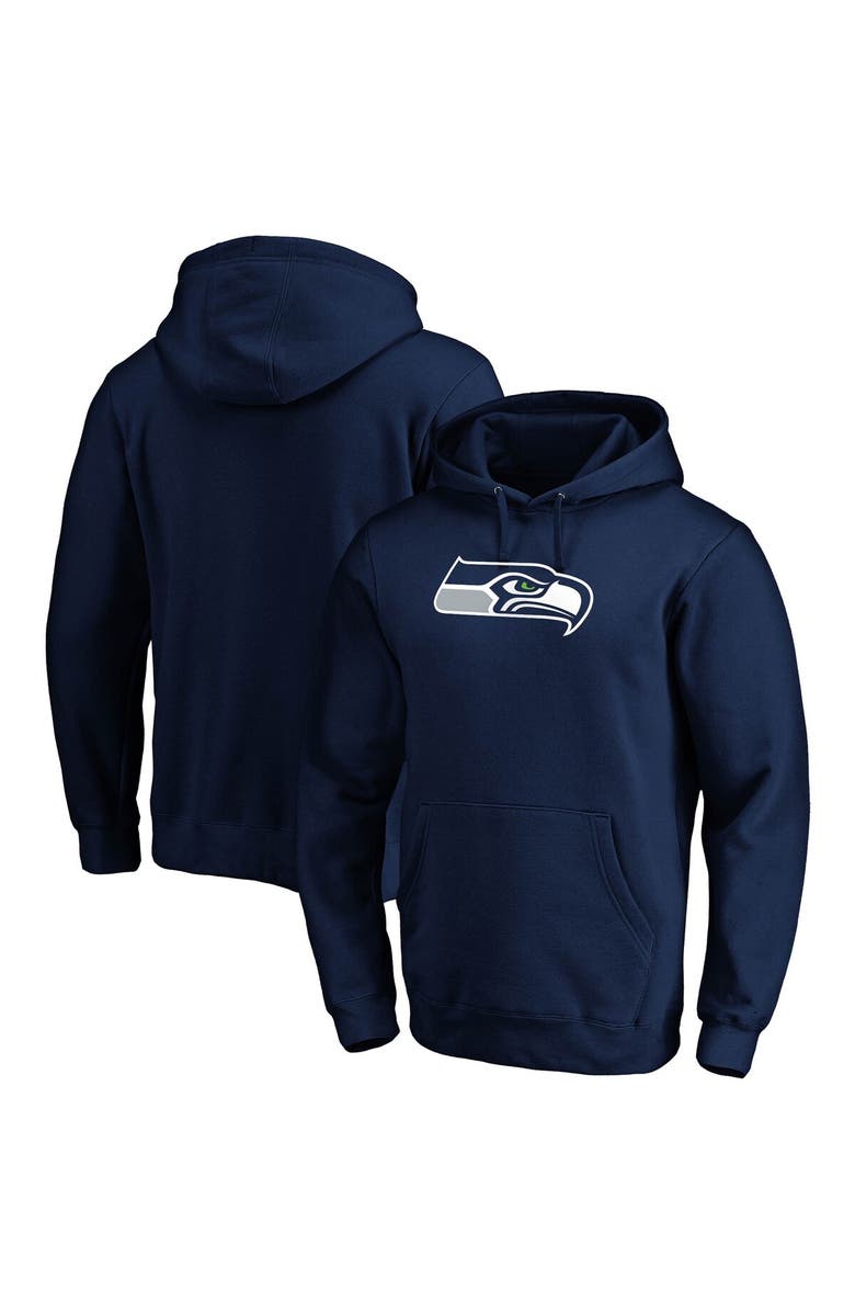 FANATICS Men's Fanatics Branded College Navy Seattle Seahawks Big & Tall Primary Logo Pullover Hoodie, Alternate, color, Navy