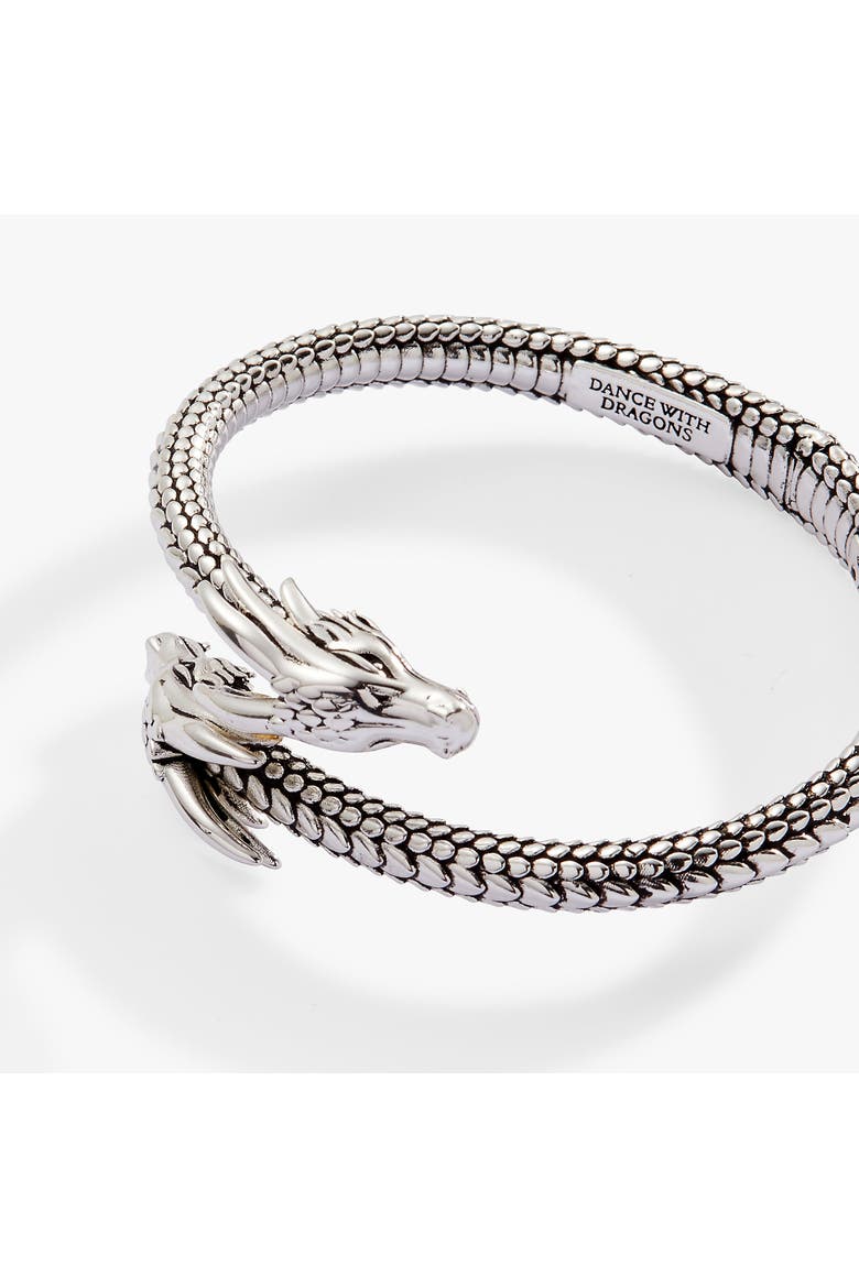 HOUSE OF THE DRAGON Cuff Bracelet, Alternate, color, Silver