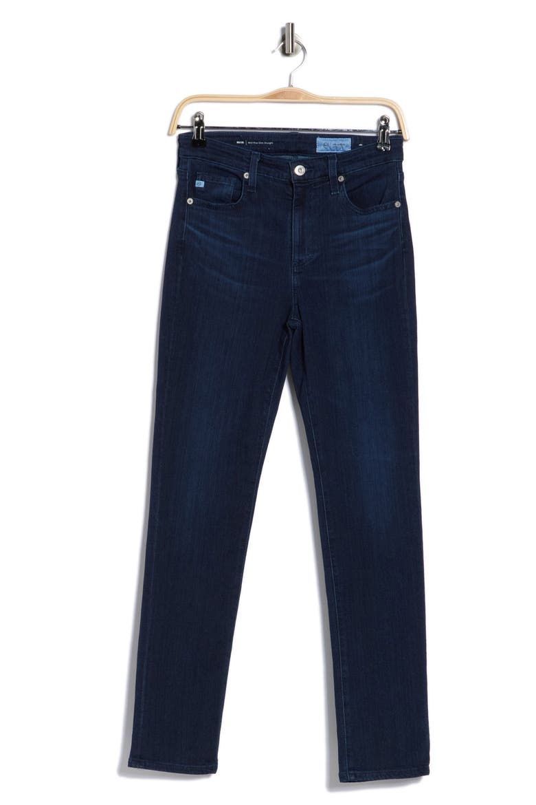 Mari Mid Rise Slim Straight Leg Jeans, Alternate, color, KAST