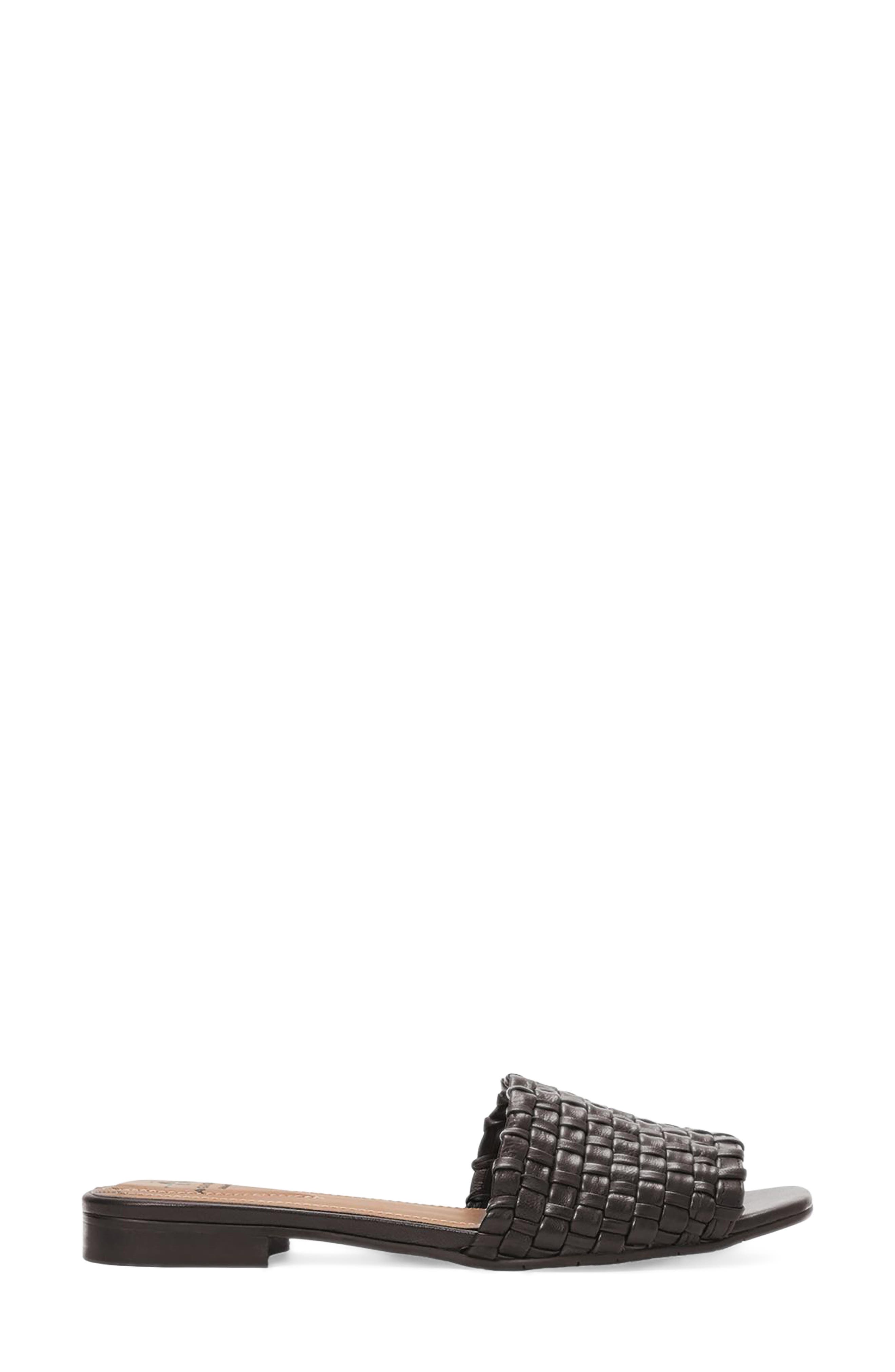 Brunello Weatherproof Slide Sandal, Alternate, color, ESPRESSO WOVEN