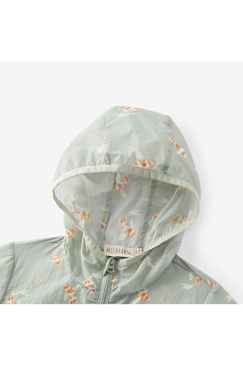 Hooded Windbreaker Jacket, Alternate, color, Sailboat Melody