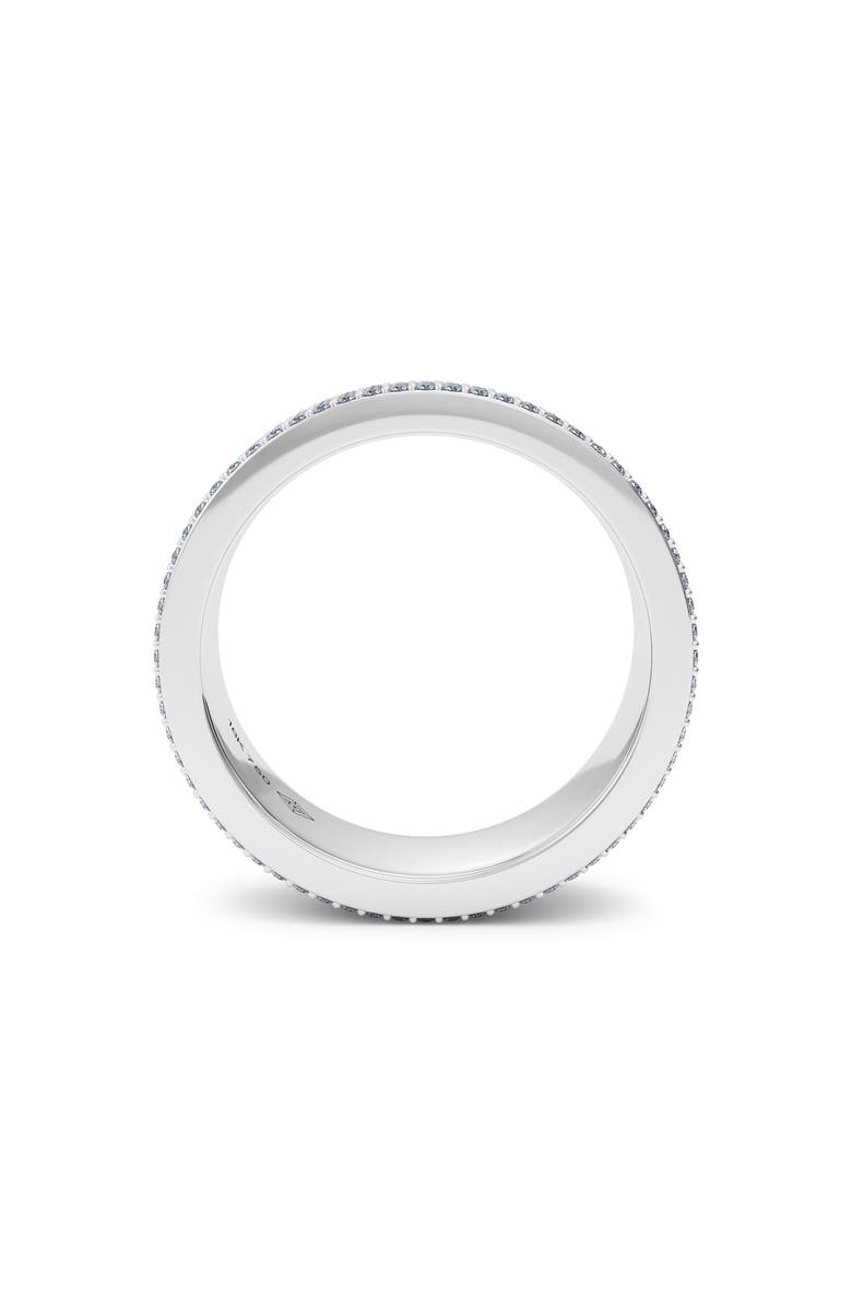 HauteCarat 50/50 Fluted Lab Grown Diamond Ring, Alternate, color, 18K White Gold