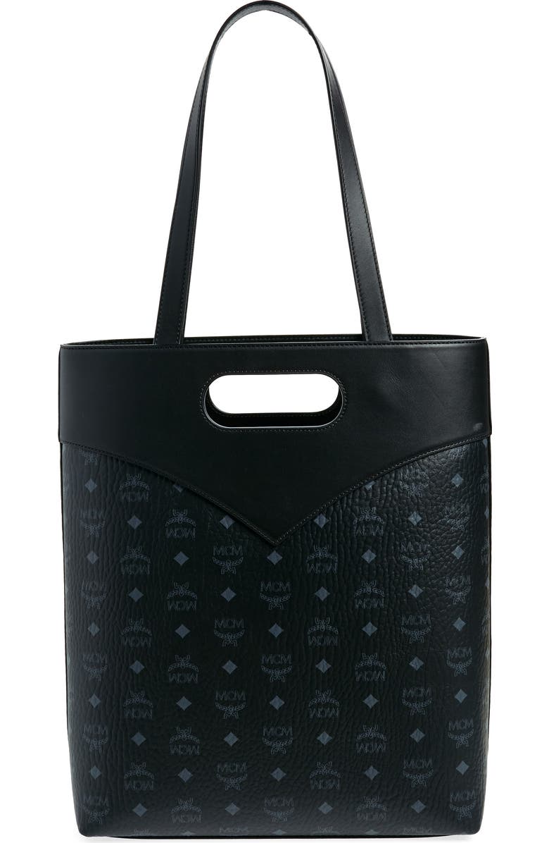 MCM Large Diamond Visetos Tote Bag, Alternate, color,