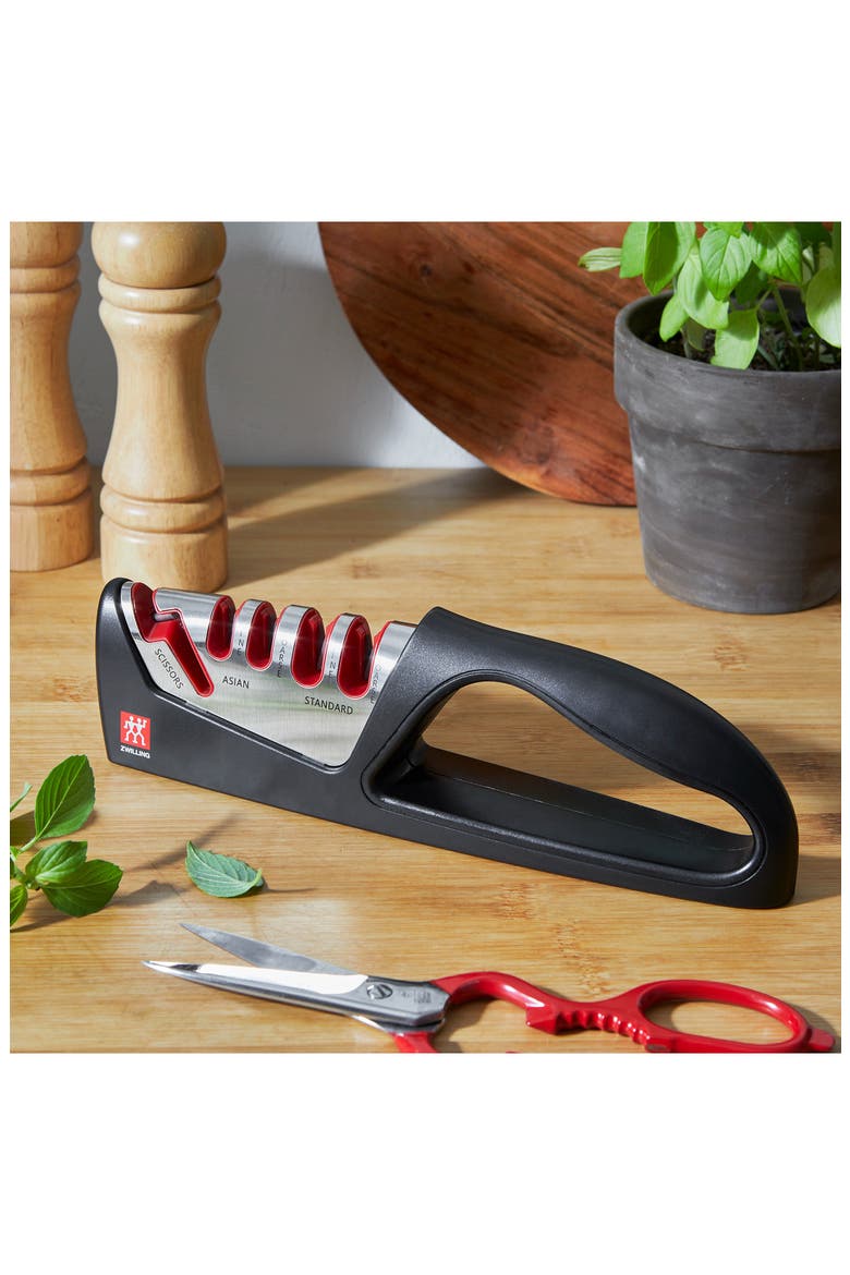 4-Stage Knife Sharpener With Shear Sharpener, Alternate, color, MULTI