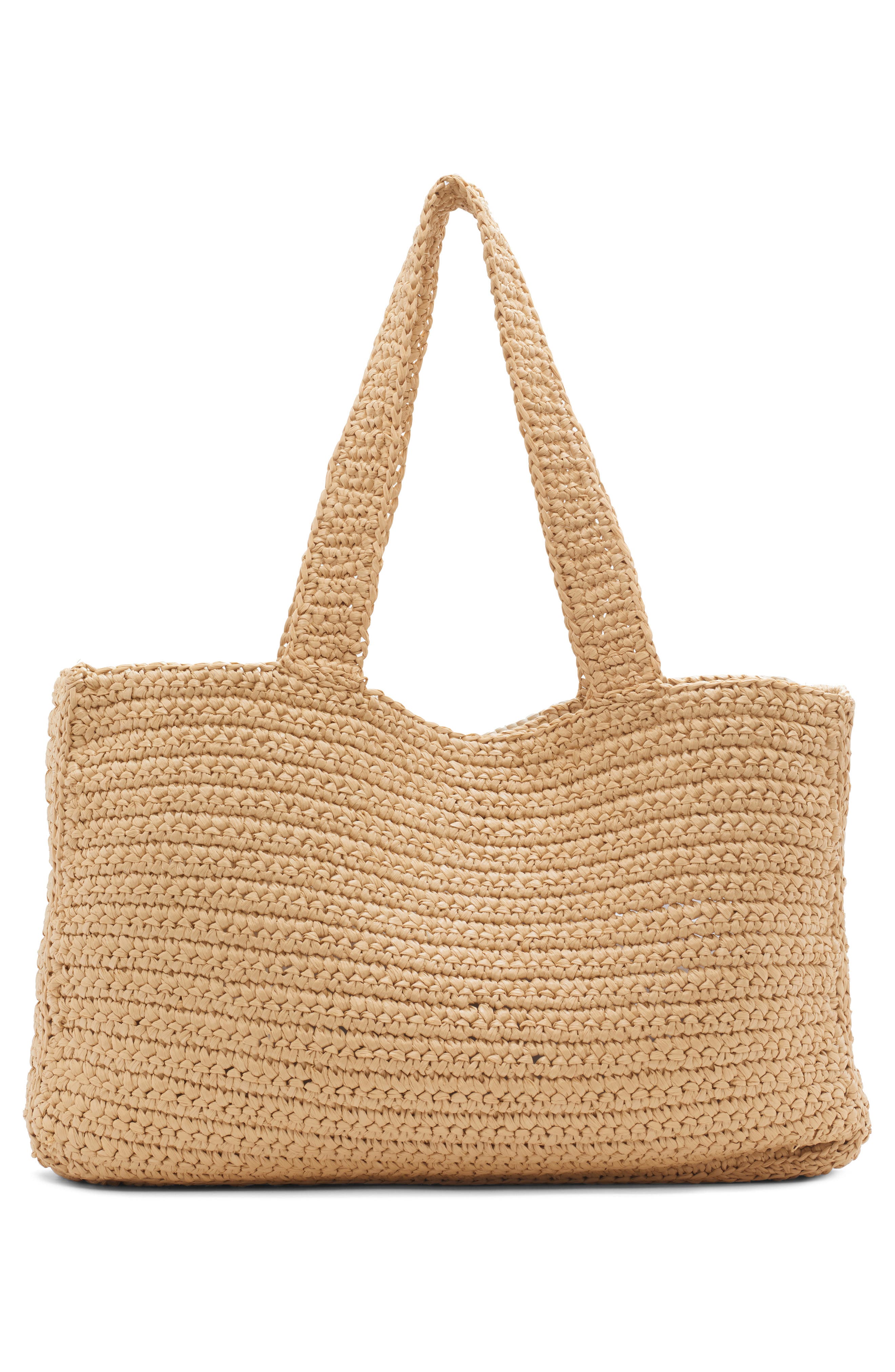Valentino Garavani Large Viva Superstar Raffia Tote, Alternate, color, Natural